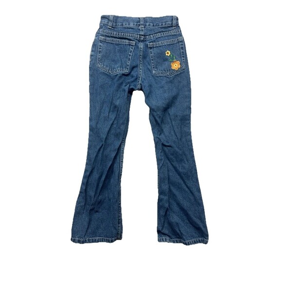 Vintage Circo Girls Blue Jeans Embroidered Flowers Size 8 - Picture 5 of 6
